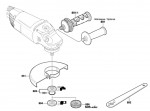 Bosch 3 601 H84 104 Gws 24-230H Angle Grinder 230 V / Eu Spare Parts